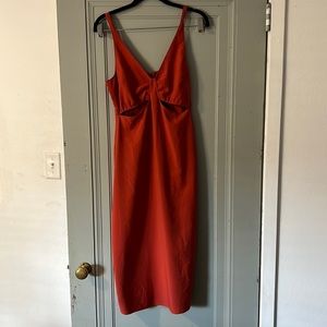 Abercrombie red rust color dress in perfect condition never worn